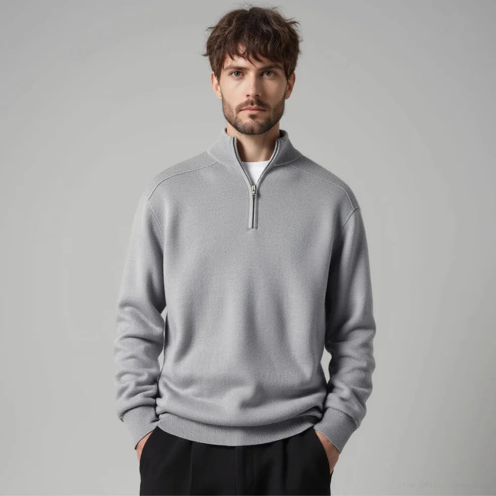 Lugano Merino Wool Half-Zip
