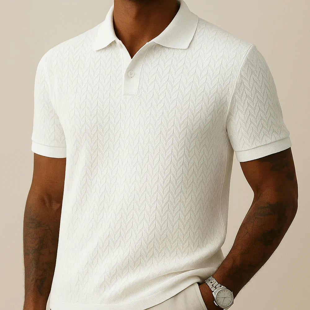 Malante Modern Lapel Collar Polo Shirt